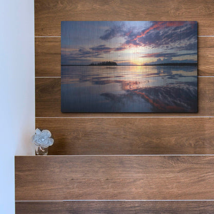 Luxe Metal Art 'Elk Island 2' by Joe Reimer Photography, Metal Wall Art,16x12