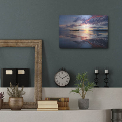 Luxe Metal Art 'Elk Island 2' by Joe Reimer Photography, Metal Wall Art,16x12