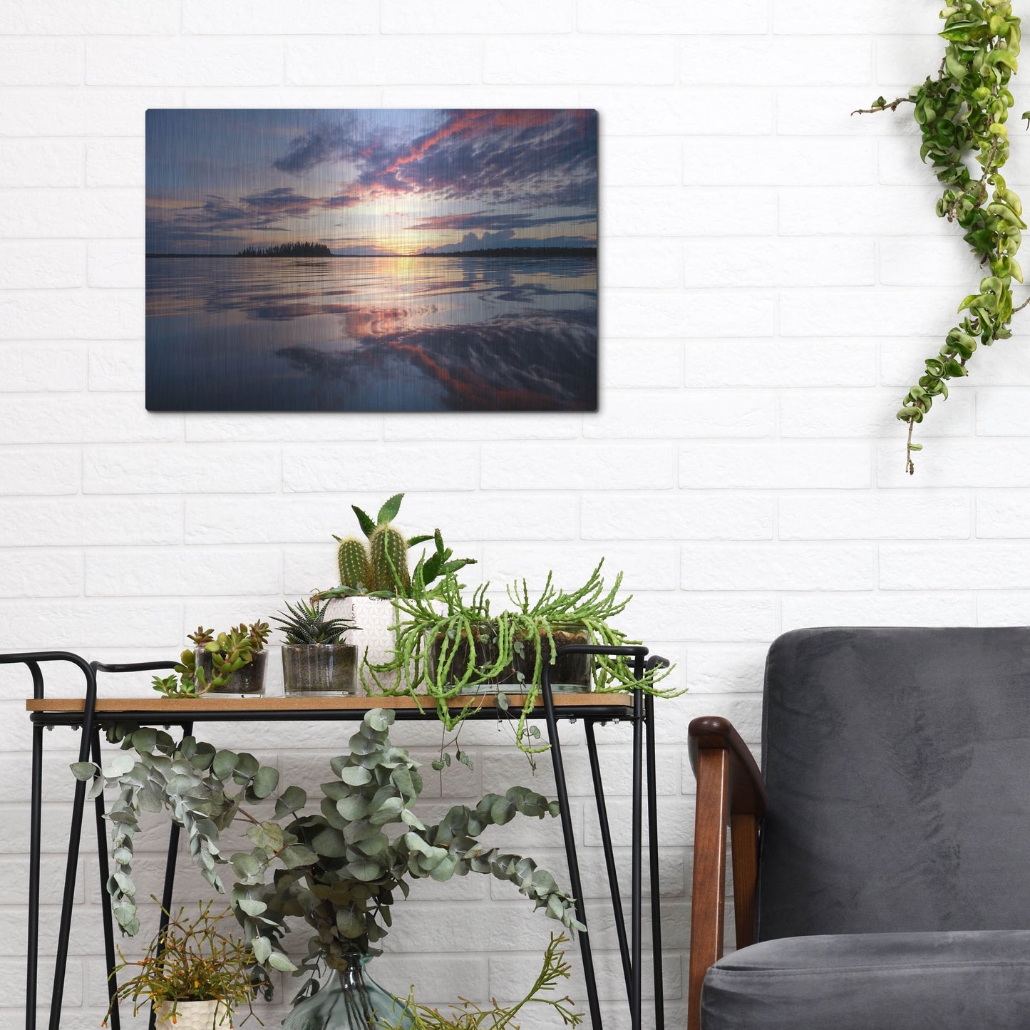 Luxe Metal Art 'Elk Island 2' by Joe Reimer Photography, Metal Wall Art,16x12