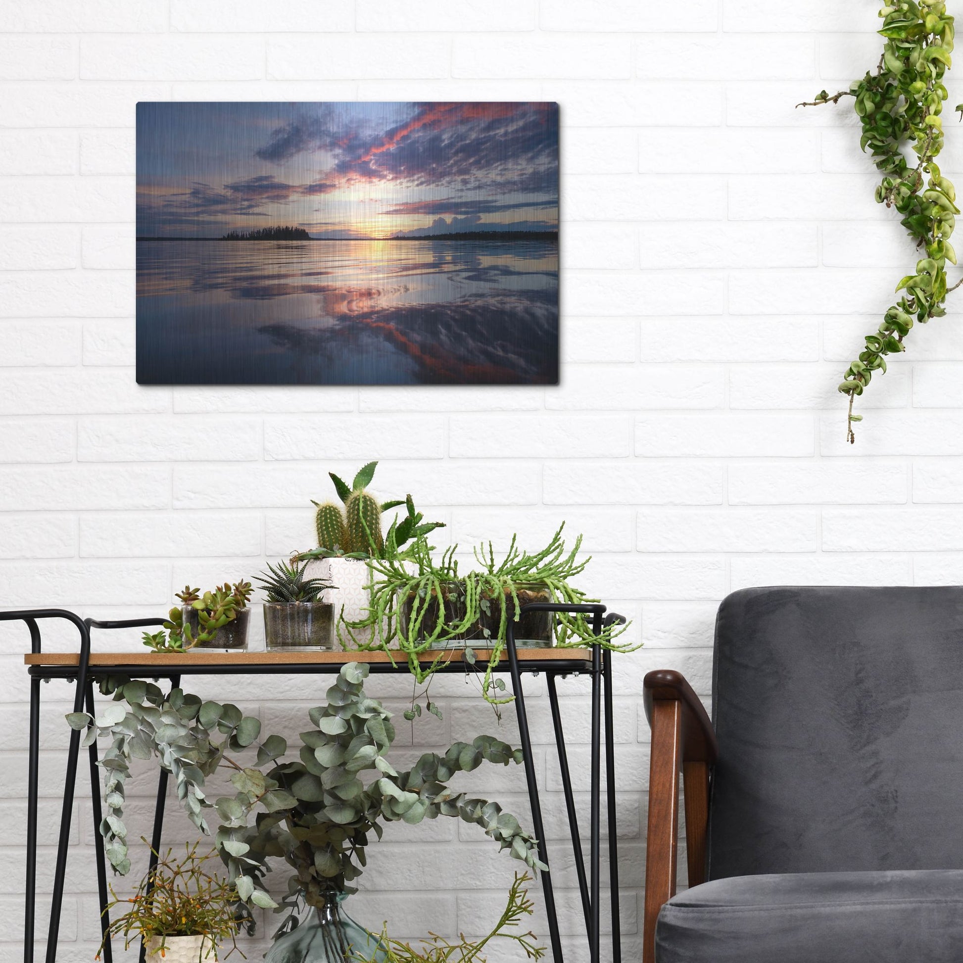 Luxe Metal Art 'Elk Island 2' by Joe Reimer Photography, Metal Wall Art,16x12