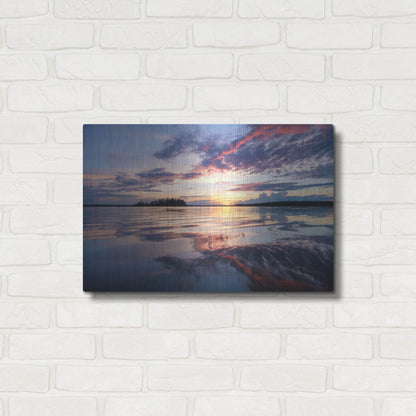 Luxe Metal Art 'Elk Island 2' by Joe Reimer Photography, Metal Wall Art,24x16