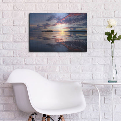 Luxe Metal Art 'Elk Island 2' by Joe Reimer Photography, Metal Wall Art,24x16