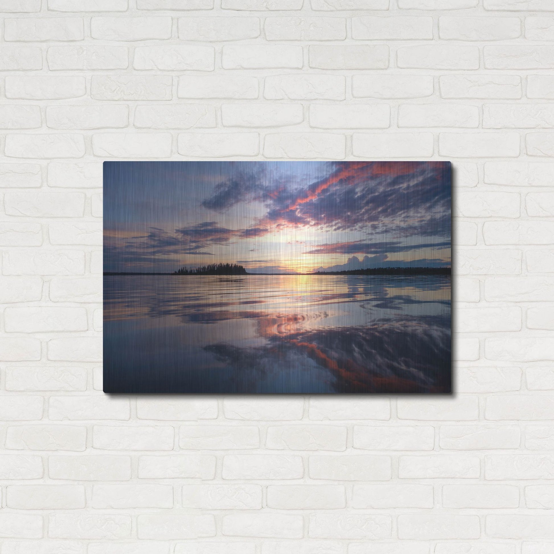 Luxe Metal Art 'Elk Island 2' by Joe Reimer Photography, Metal Wall Art,36x24