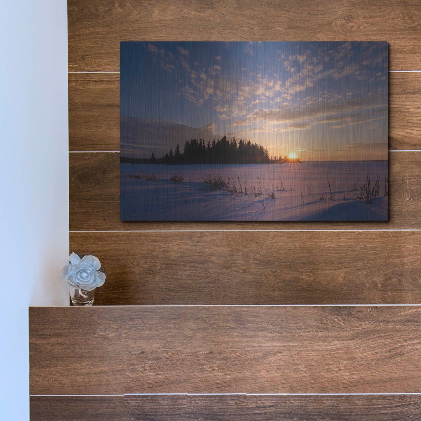 Luxe Metal Art 'Elk Island 3' by Joe Reimer Photography, Metal Wall Art,16x12