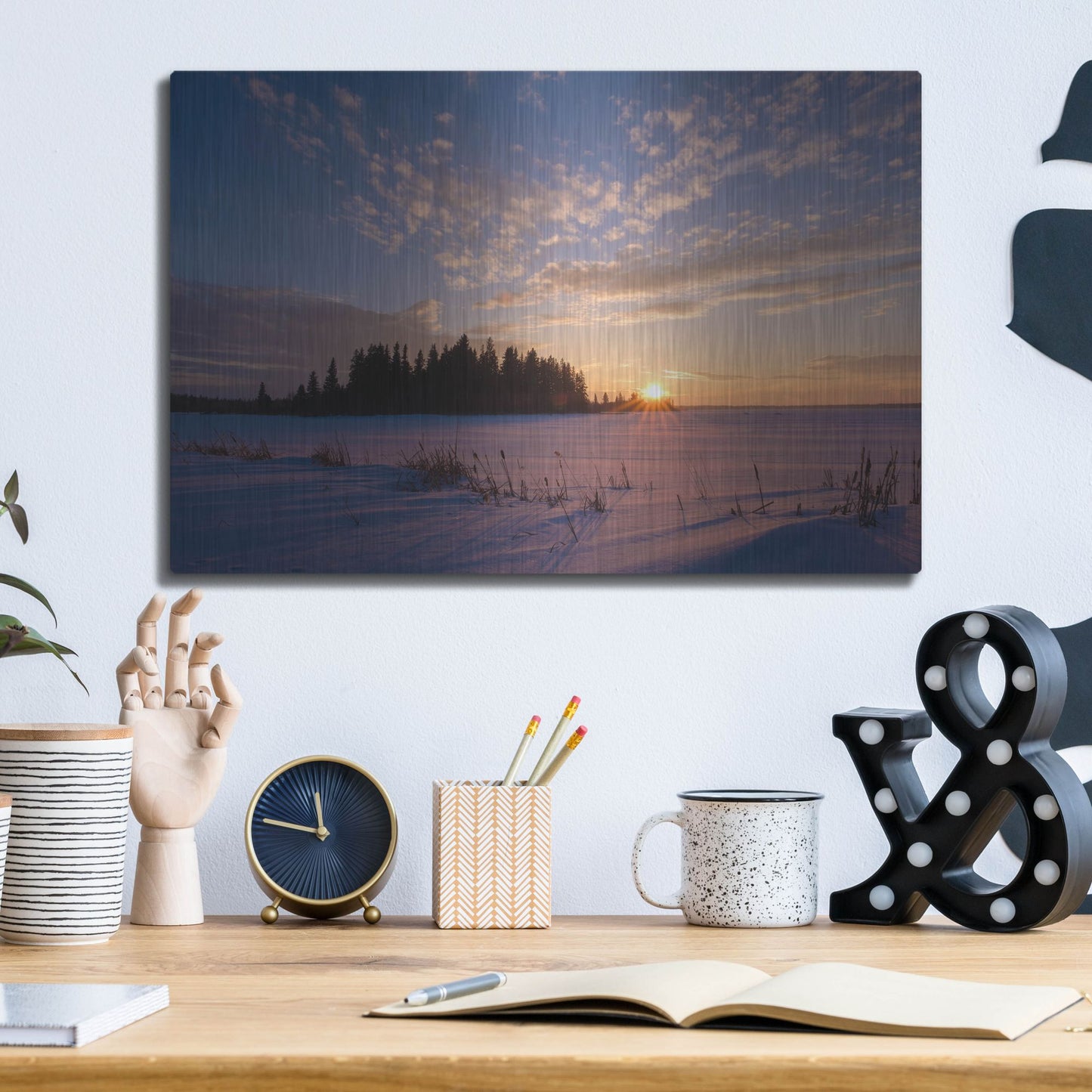 Luxe Metal Art 'Elk Island 3' by Joe Reimer Photography, Metal Wall Art,16x12