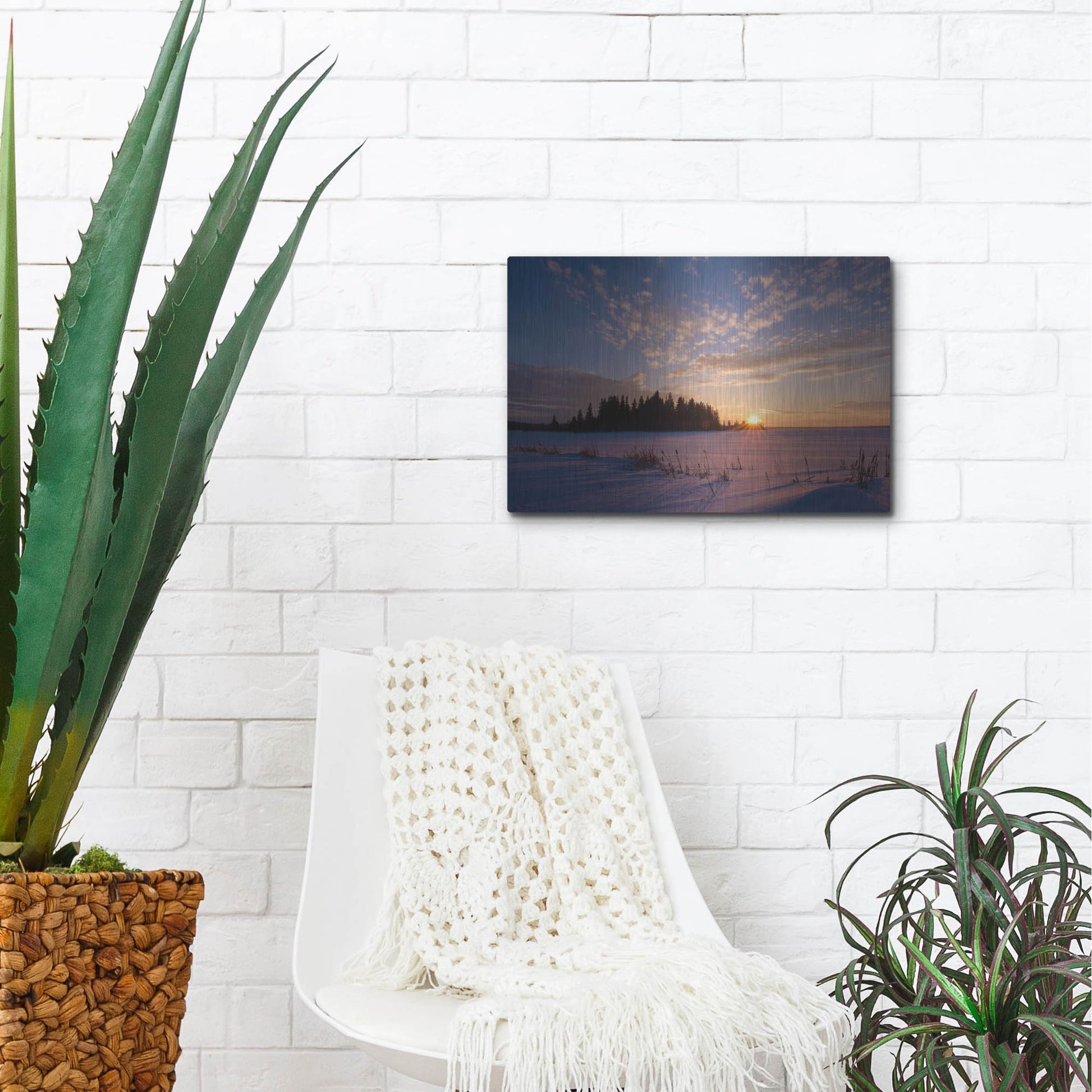 Luxe Metal Art 'Elk Island 3' by Joe Reimer Photography, Metal Wall Art,16x12