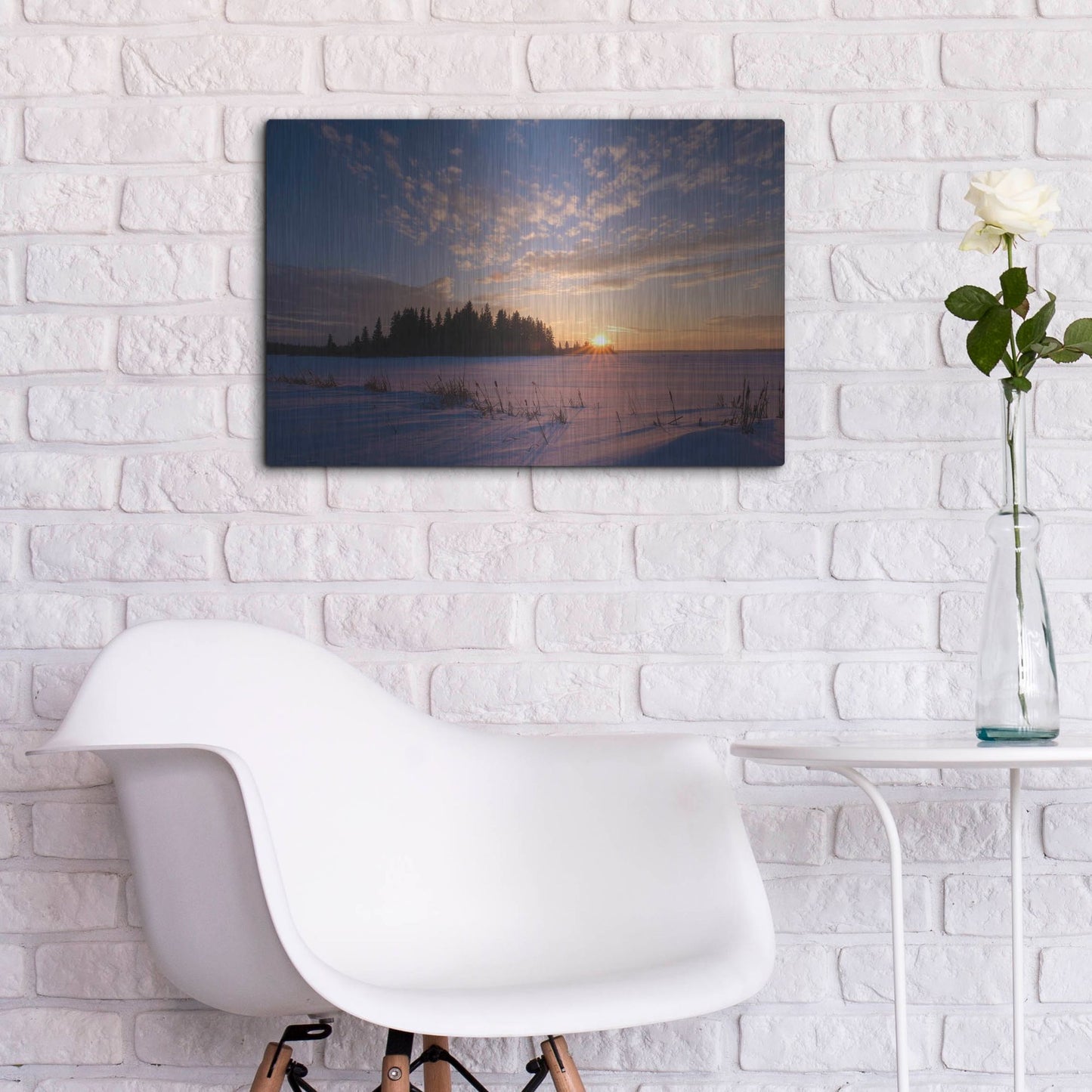 Luxe Metal Art 'Elk Island 3' by Joe Reimer Photography, Metal Wall Art,24x16