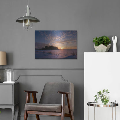 Luxe Metal Art 'Elk Island 3' by Joe Reimer Photography, Metal Wall Art,24x16