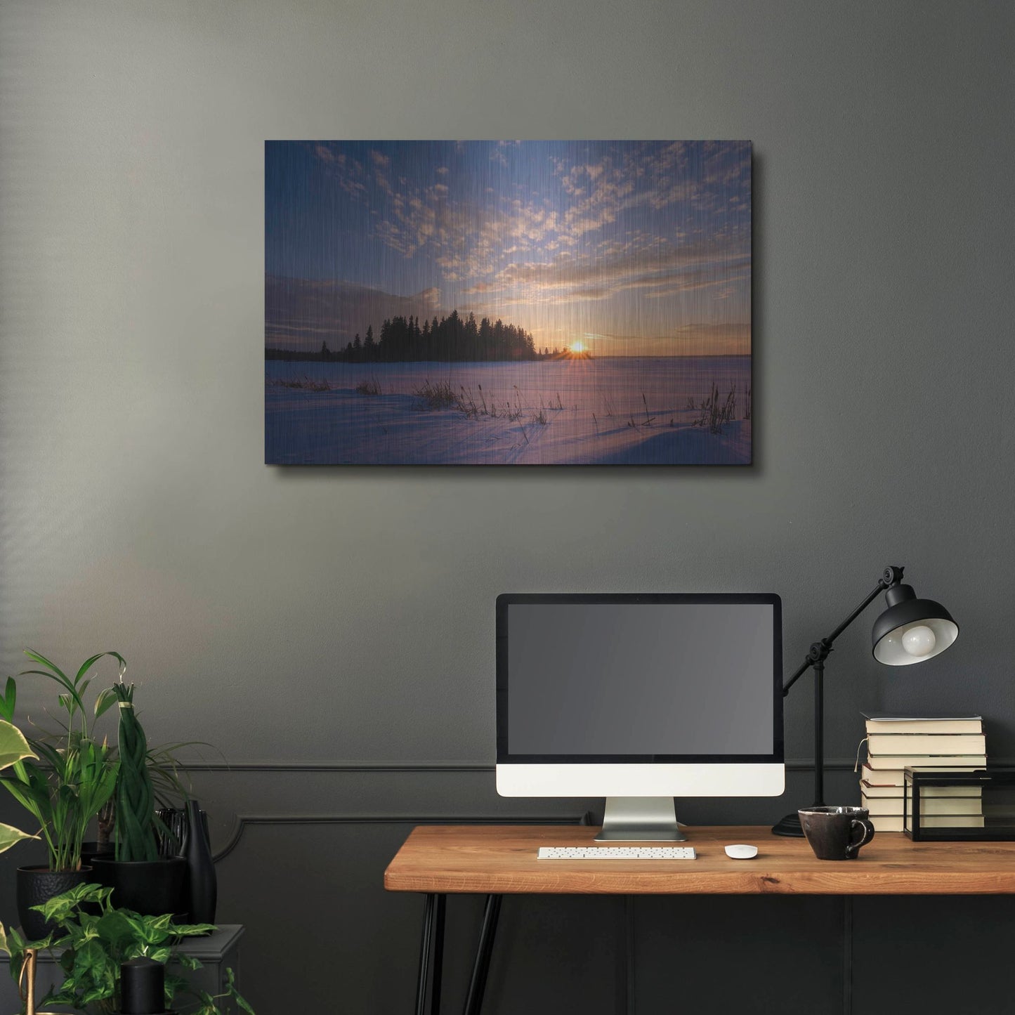 Luxe Metal Art 'Elk Island 3' by Joe Reimer Photography, Metal Wall Art,36x24