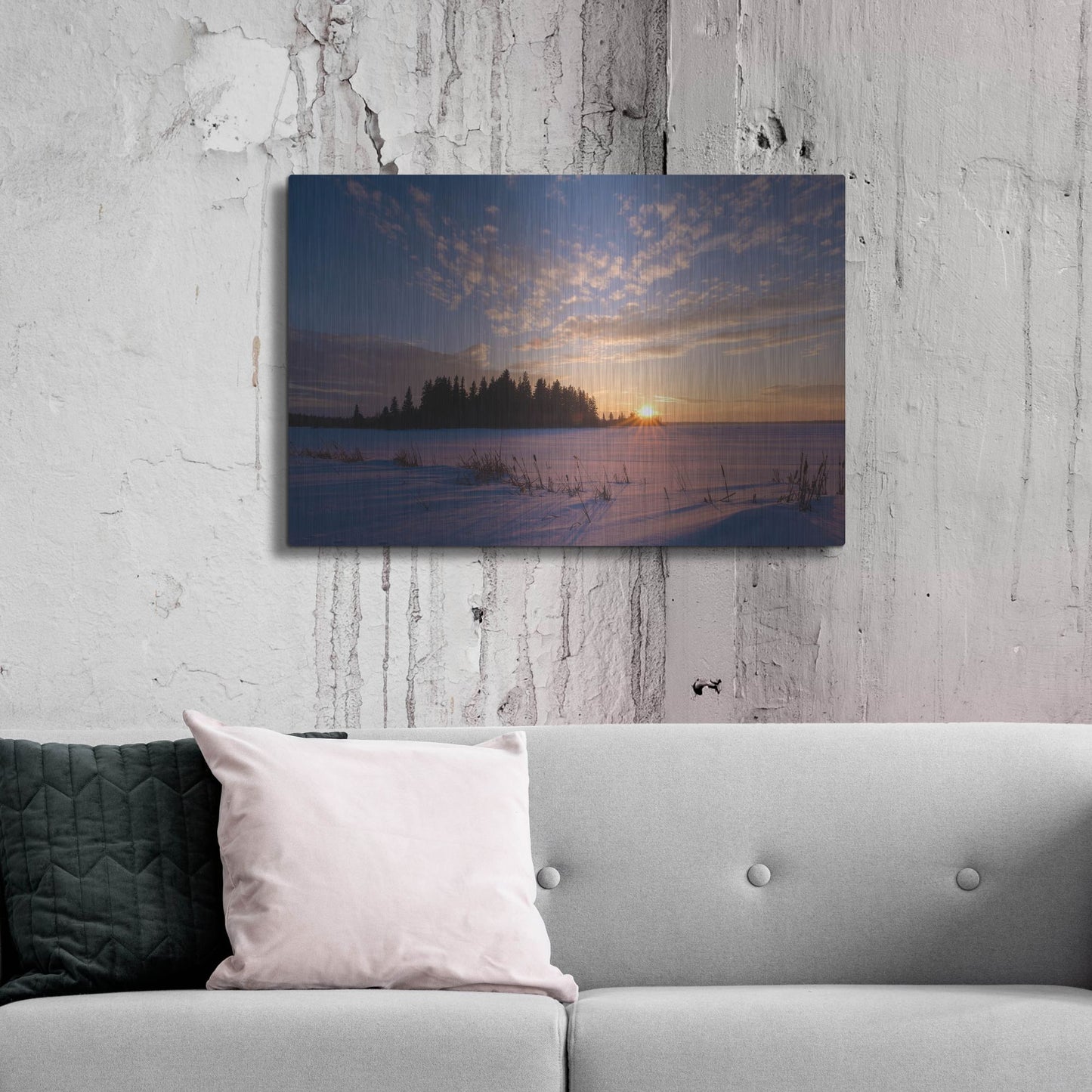 Luxe Metal Art 'Elk Island 3' by Joe Reimer Photography, Metal Wall Art,36x24