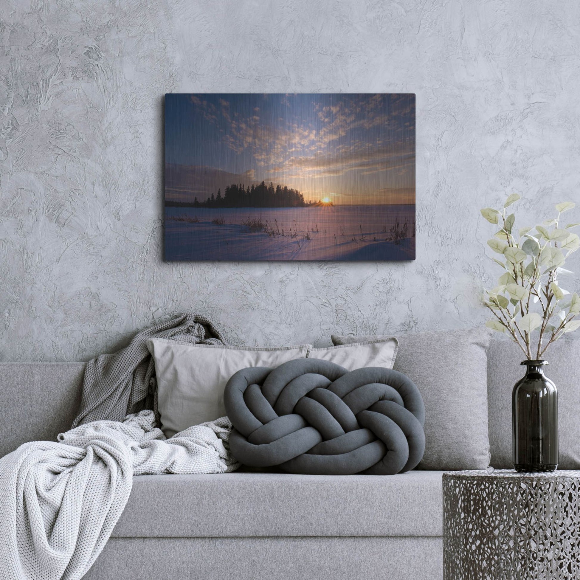 Luxe Metal Art 'Elk Island 3' by Joe Reimer Photography, Metal Wall Art,36x24