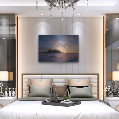 Luxe Metal Art 'Elk Island 3' by Joe Reimer Photography, Metal Wall Art,36x24