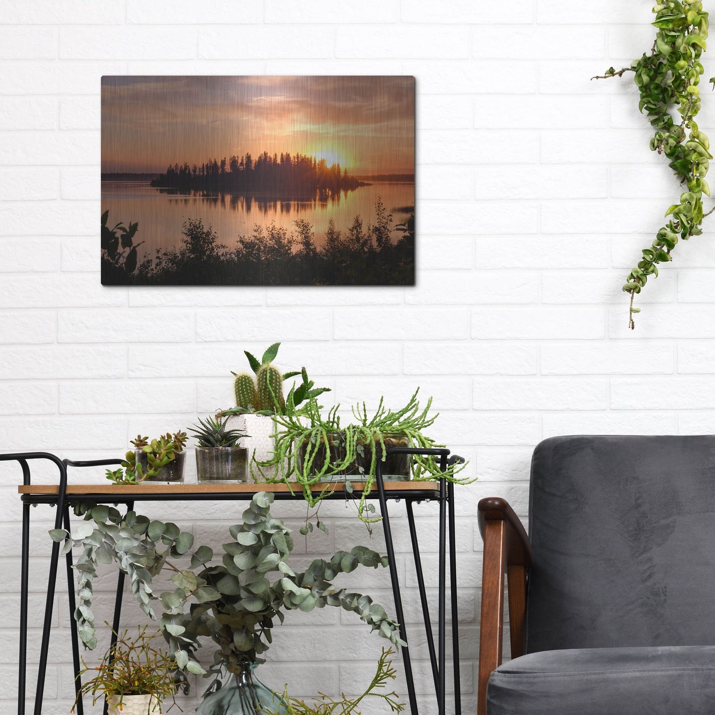 Luxe Metal Art 'Elk Island 4' by Joe Reimer Photography, Metal Wall Art,16x12