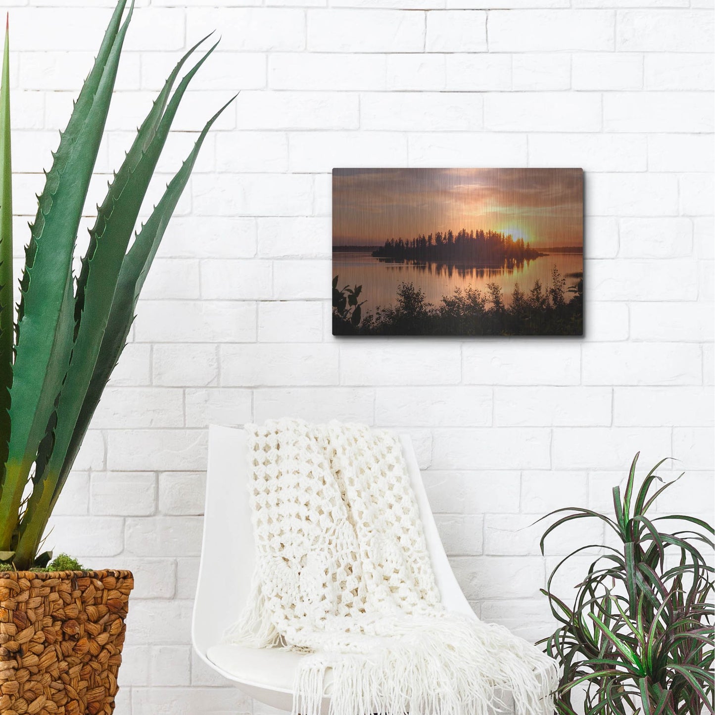 Luxe Metal Art 'Elk Island 4' by Joe Reimer Photography, Metal Wall Art,16x12