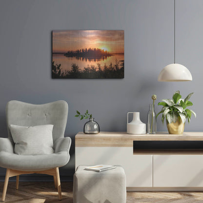 Luxe Metal Art 'Elk Island 4' by Joe Reimer Photography, Metal Wall Art,24x16