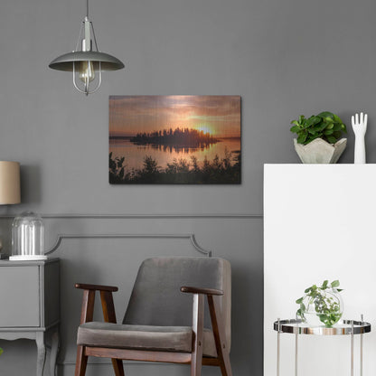 Luxe Metal Art 'Elk Island 4' by Joe Reimer Photography, Metal Wall Art,24x16