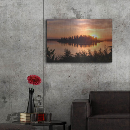 Luxe Metal Art 'Elk Island 4' by Joe Reimer Photography, Metal Wall Art,36x24