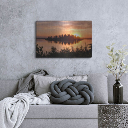 Luxe Metal Art 'Elk Island 4' by Joe Reimer Photography, Metal Wall Art,36x24