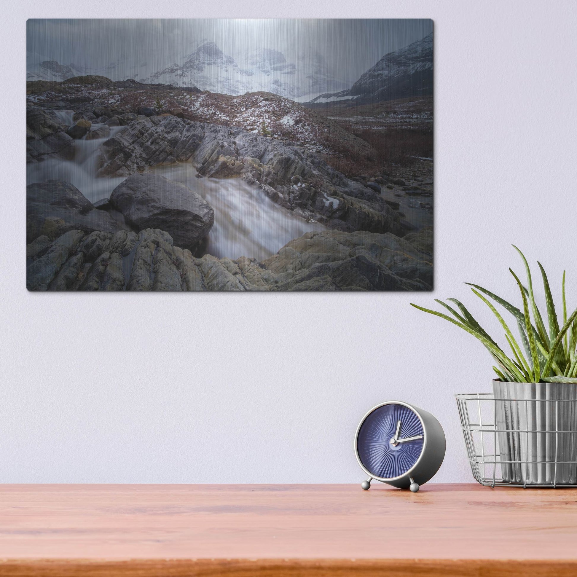 Luxe Metal Art 'Icefields Parkway 1' by Joe Reimer Photography, Metal Wall Art,16x12