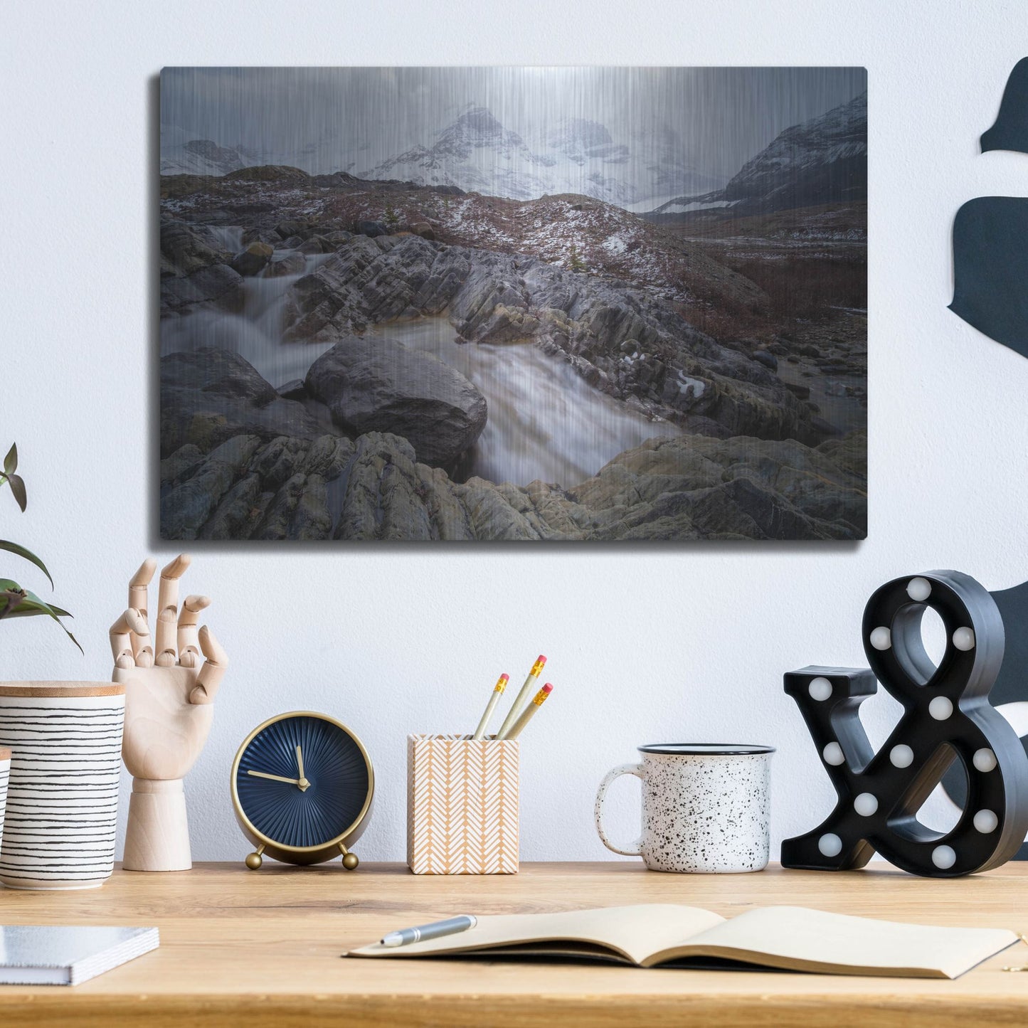 Luxe Metal Art 'Icefields Parkway 1' by Joe Reimer Photography, Metal Wall Art,16x12