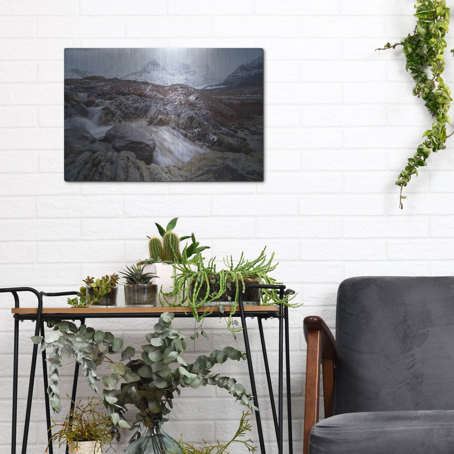 Luxe Metal Art 'Icefields Parkway 1' by Joe Reimer Photography, Metal Wall Art,16x12