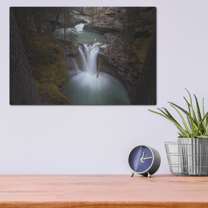 Luxe Metal Art 'Johnston Canyon 1' by Joe Reimer Photography, Metal Wall Art,16x12