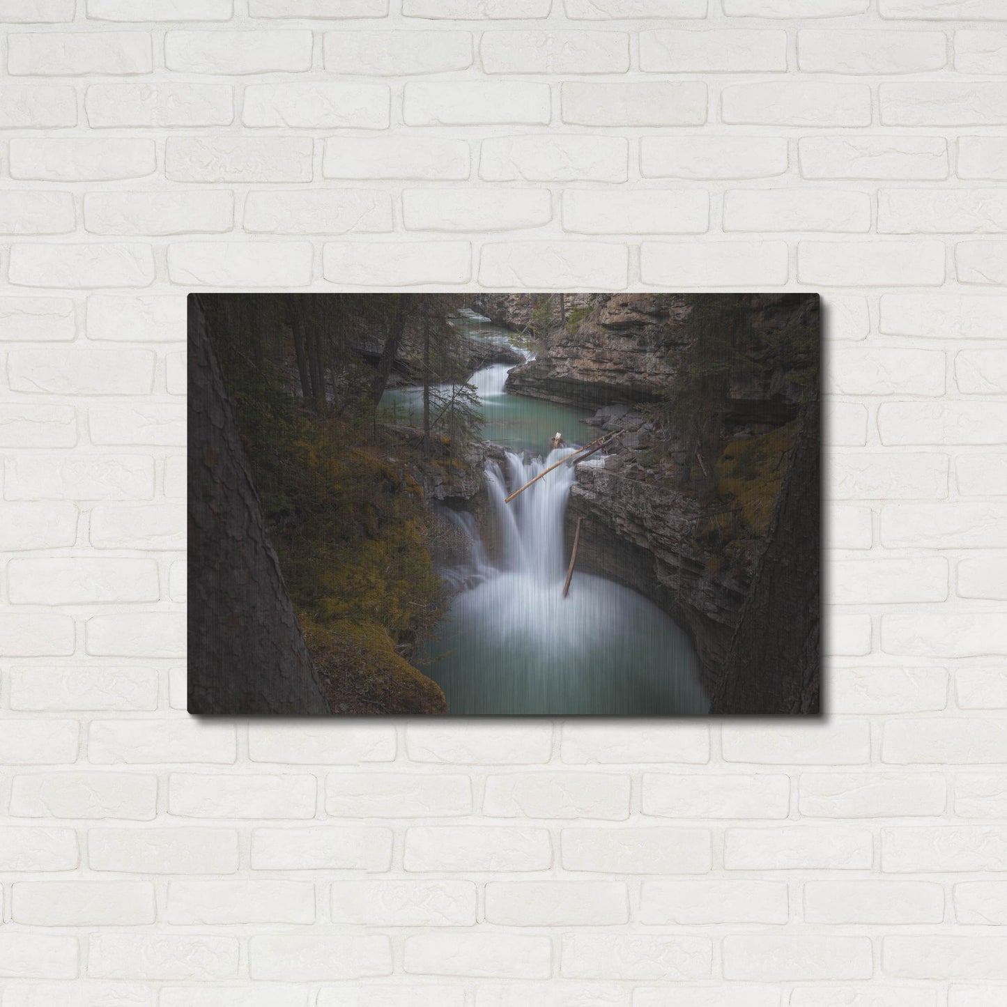 Luxe Metal Art 'Johnston Canyon 1' by Joe Reimer Photography, Metal Wall Art,36x24