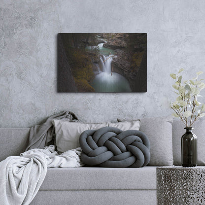 Luxe Metal Art 'Johnston Canyon 1' by Joe Reimer Photography, Metal Wall Art,36x24