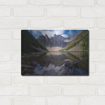 Luxe Metal Art 'Lake Agnes 1' by Joe Reimer Photography, Metal Wall Art,16x12
