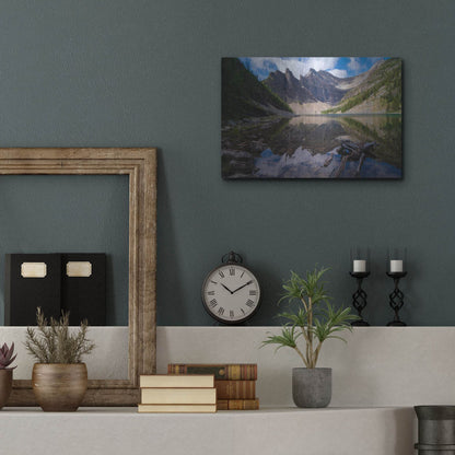 Luxe Metal Art 'Lake Agnes 1' by Joe Reimer Photography, Metal Wall Art,16x12