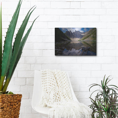 Luxe Metal Art 'Lake Agnes 1' by Joe Reimer Photography, Metal Wall Art,16x12