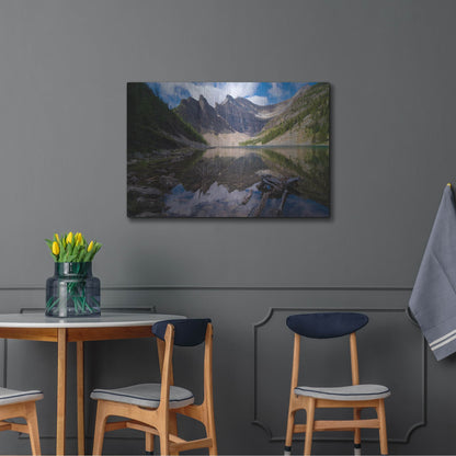 Luxe Metal Art 'Lake Agnes 1' by Joe Reimer Photography, Metal Wall Art,36x24