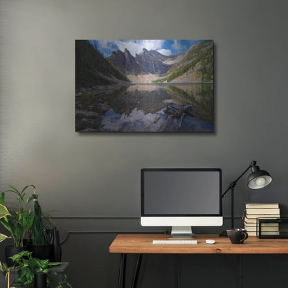Luxe Metal Art 'Lake Agnes 1' by Joe Reimer Photography, Metal Wall Art,36x24