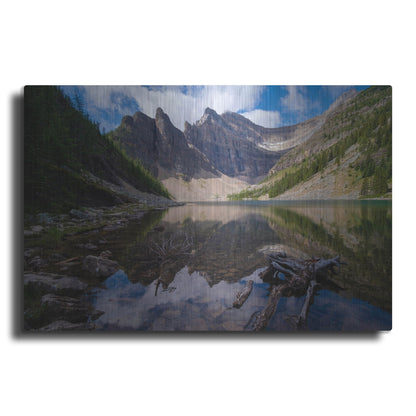 Luxe Metal Art 'Lake Agnes 1' by Joe Reimer Photography, Metal Wall Art
