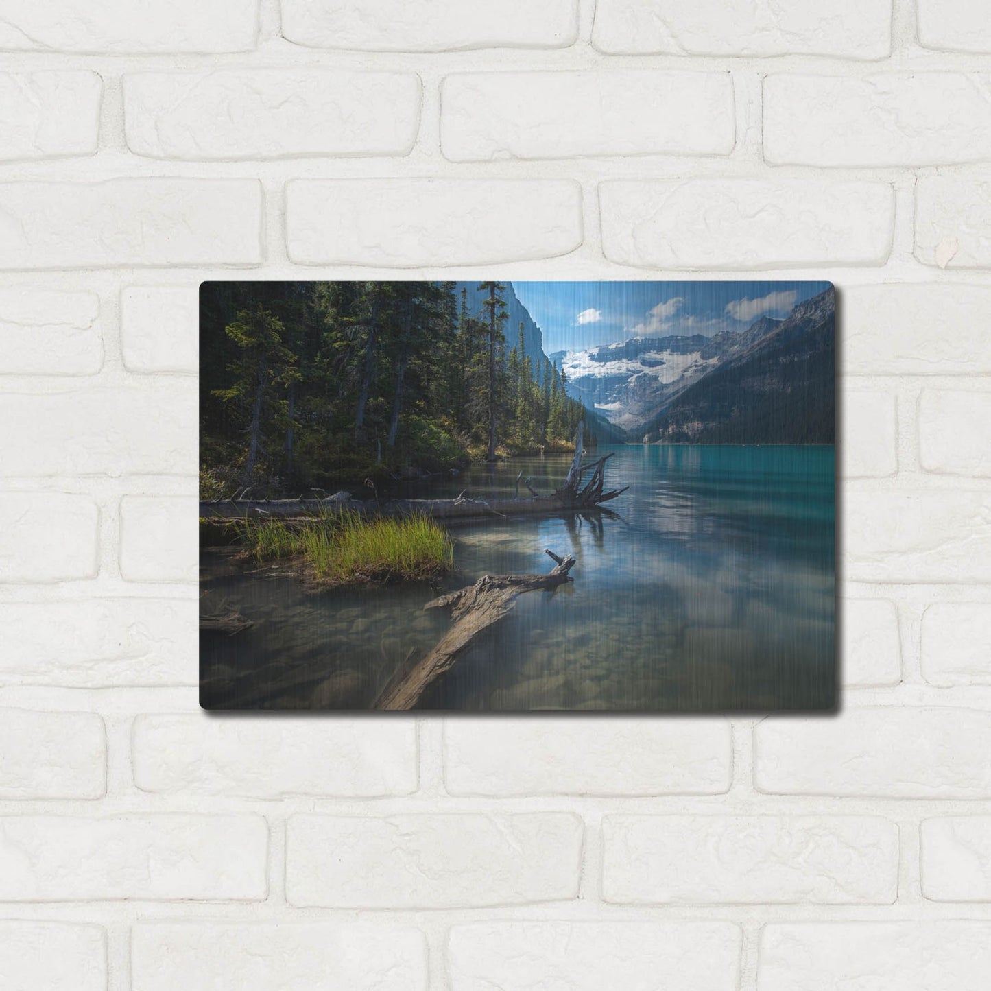 Luxe Metal Art 'Lake Louise 1' by Joe Reimer Photography, Metal Wall Art,16x12