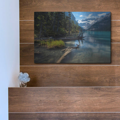 Luxe Metal Art 'Lake Louise 1' by Joe Reimer Photography, Metal Wall Art,16x12