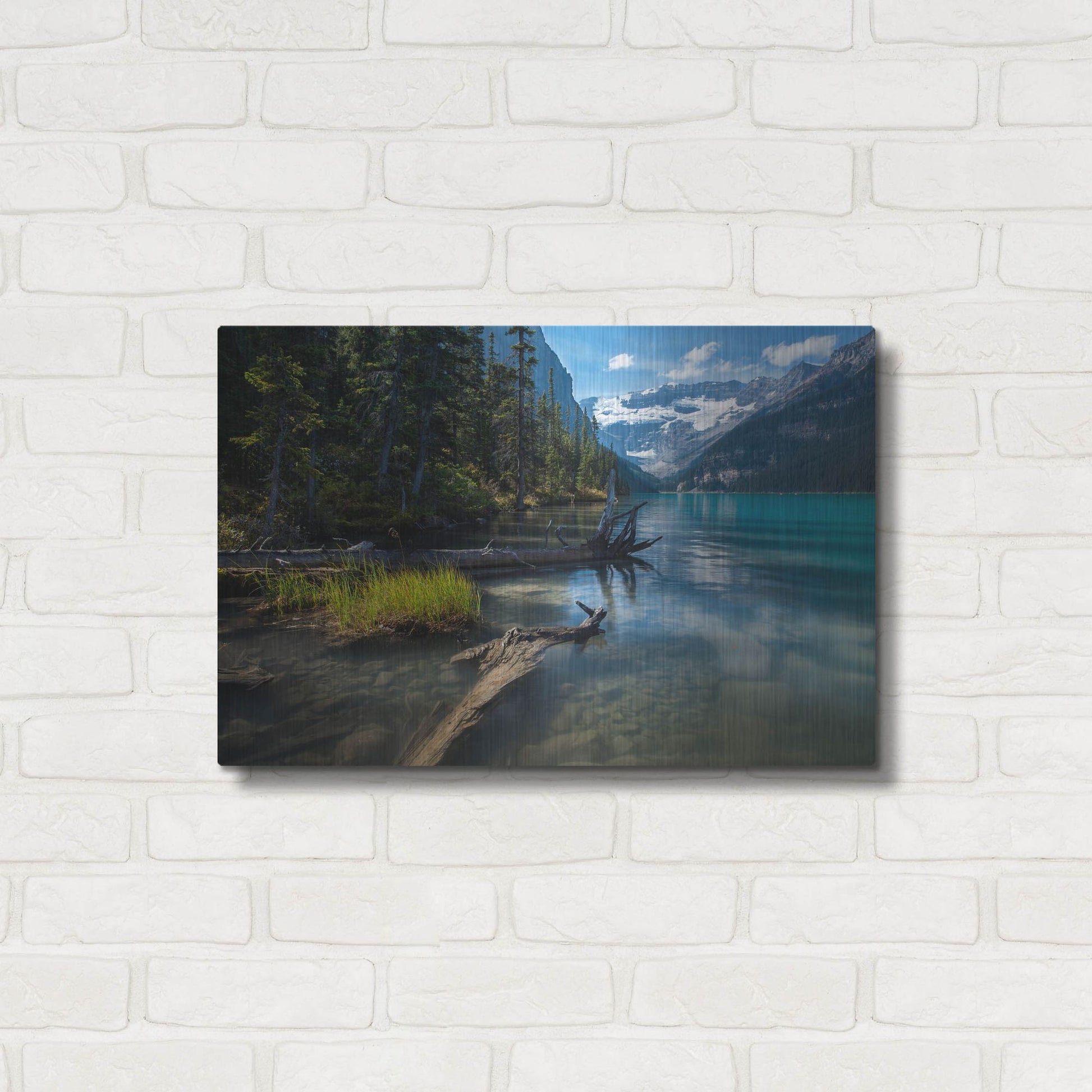 Luxe Metal Art 'Lake Louise 1' by Joe Reimer Photography, Metal Wall Art,24x16