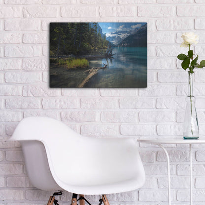 Luxe Metal Art 'Lake Louise 1' by Joe Reimer Photography, Metal Wall Art,24x16