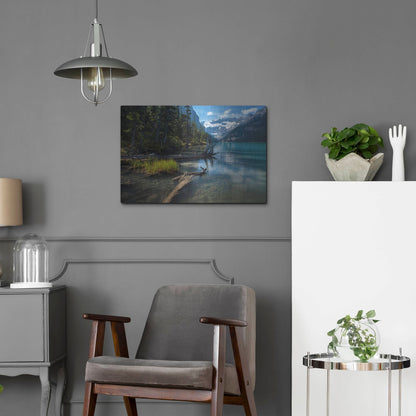 Luxe Metal Art 'Lake Louise 1' by Joe Reimer Photography, Metal Wall Art,24x16