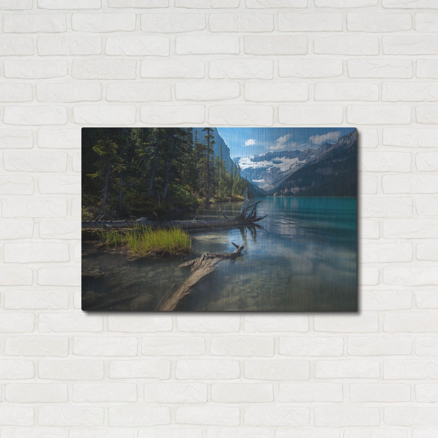 Luxe Metal Art 'Lake Louise 1' by Joe Reimer Photography, Metal Wall Art,36x24