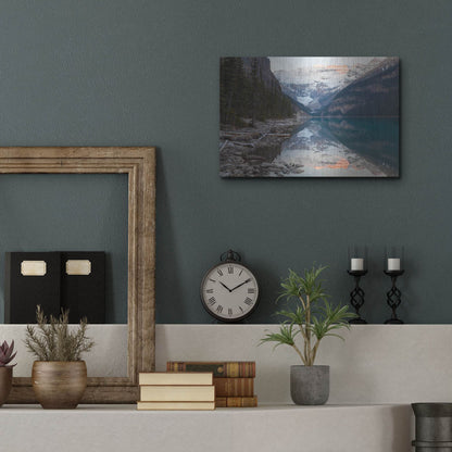 Luxe Metal Art 'Lake Louise 2' by Joe Reimer Photography, Metal Wall Art,16x12