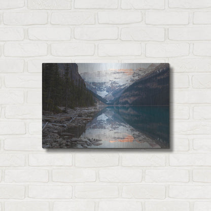 Luxe Metal Art 'Lake Louise 2' by Joe Reimer Photography, Metal Wall Art,24x16