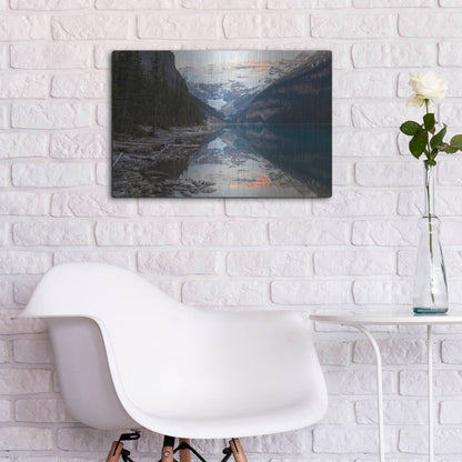 Luxe Metal Art 'Lake Louise 2' by Joe Reimer Photography, Metal Wall Art,24x16