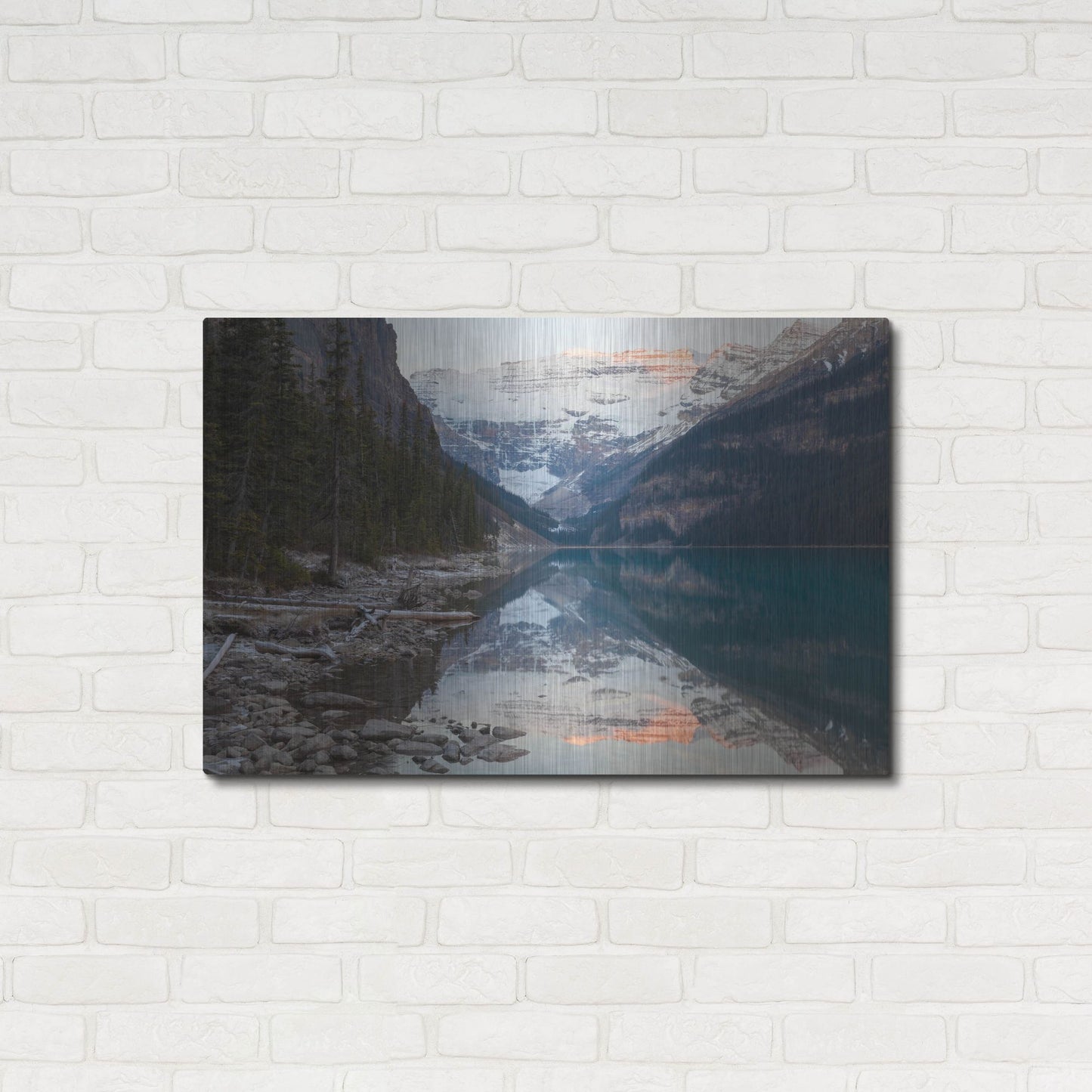 Luxe Metal Art 'Lake Louise 2' by Joe Reimer Photography, Metal Wall Art,36x24