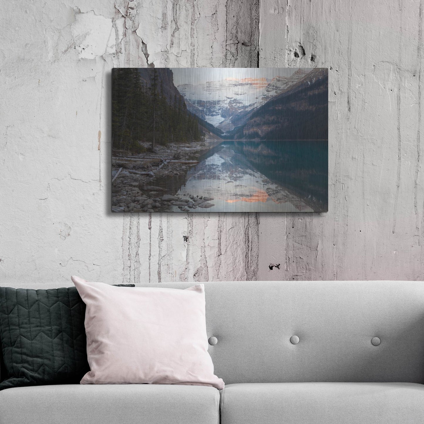 Luxe Metal Art 'Lake Louise 2' by Joe Reimer Photography, Metal Wall Art,36x24