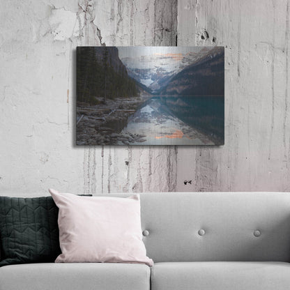 Luxe Metal Art 'Lake Louise 2' by Joe Reimer Photography, Metal Wall Art,36x24