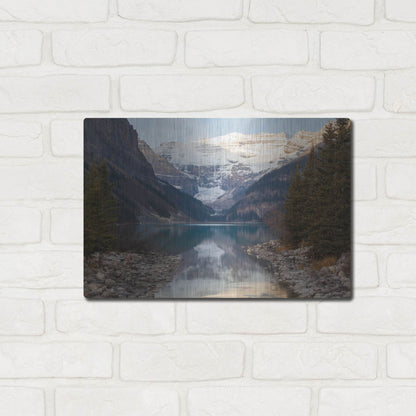 Luxe Metal Art 'Lake Louise 3' by Joe Reimer Photography, Metal Wall Art,16x12
