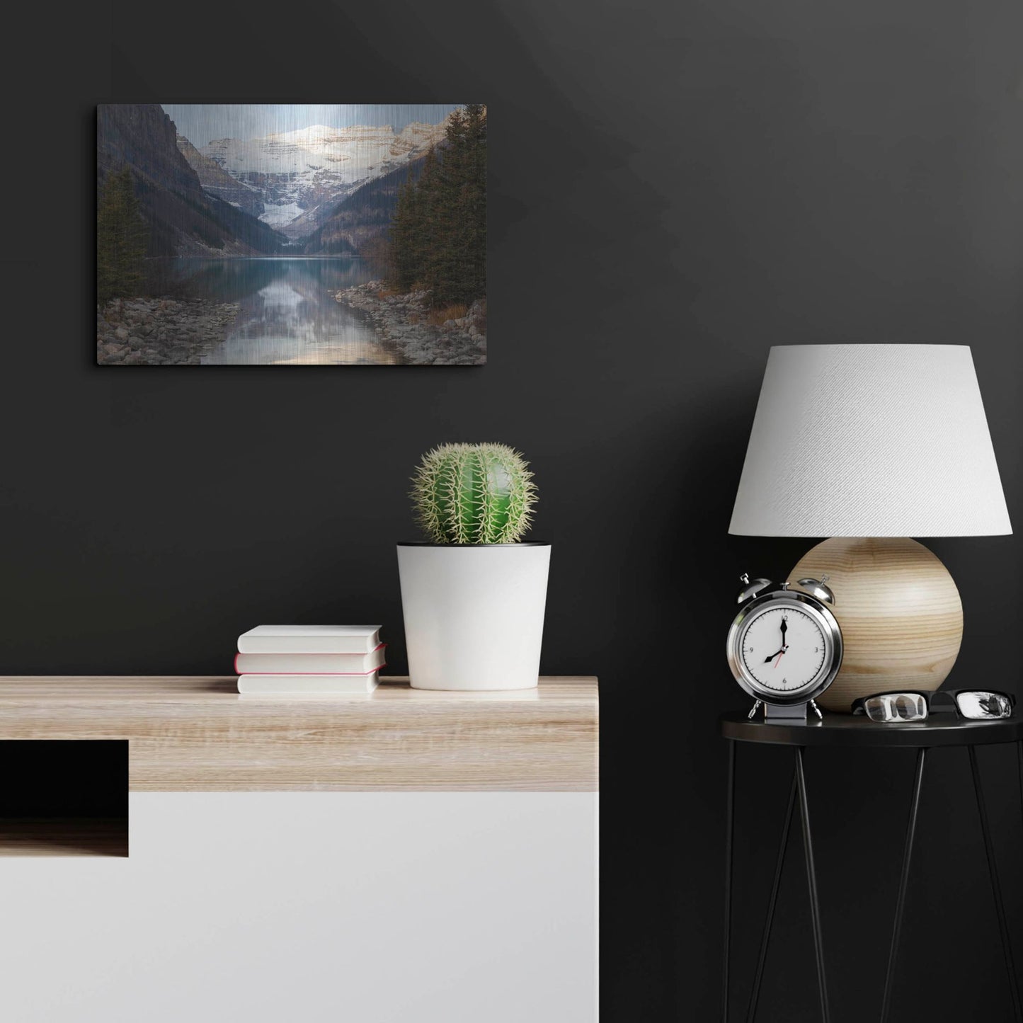 Luxe Metal Art 'Lake Louise 3' by Joe Reimer Photography, Metal Wall Art,24x16