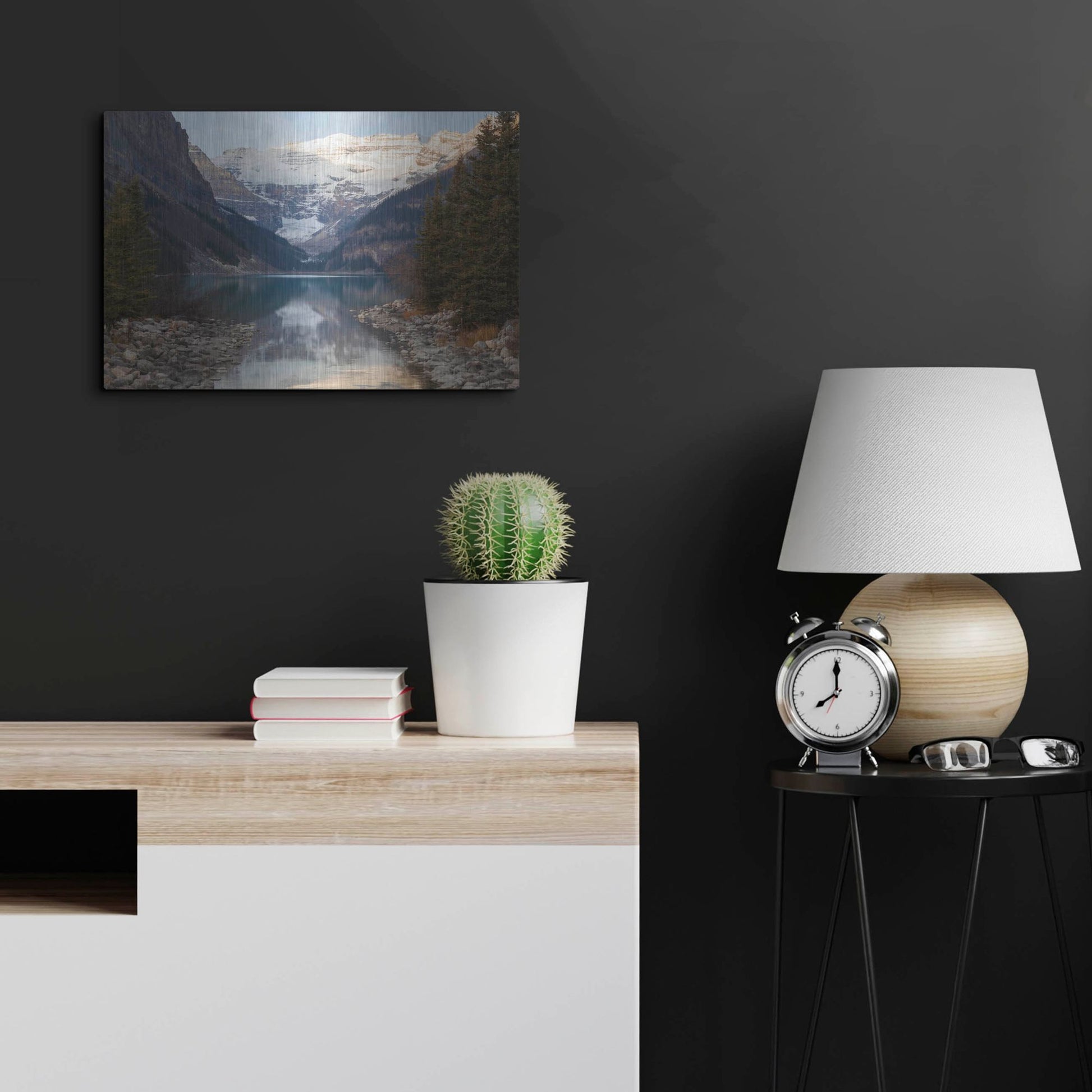 Luxe Metal Art 'Lake Louise 3' by Joe Reimer Photography, Metal Wall Art,24x16