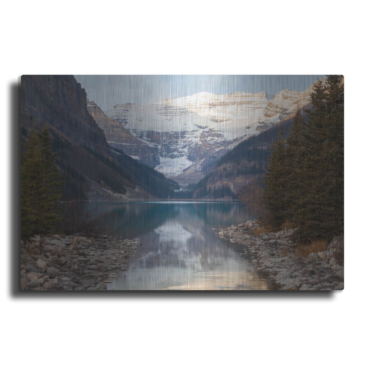 Luxe Metal Art 'Lake Louise 3' by Joe Reimer Photography, Metal Wall Art